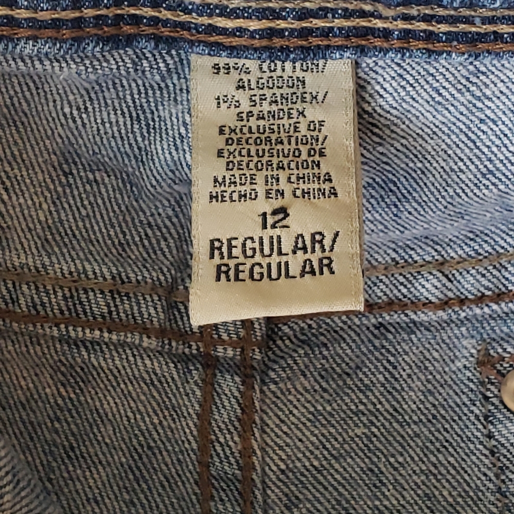 Arizona Girl's Denim Jeans Size‎ 12 - Picture 4 of 5